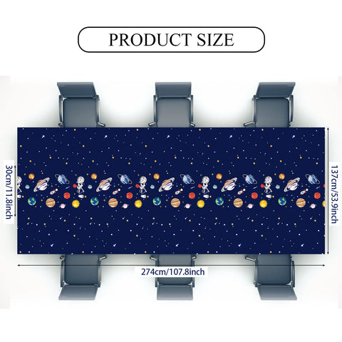 Manteles Oudain con estrellas sobre fondo azul para decoración