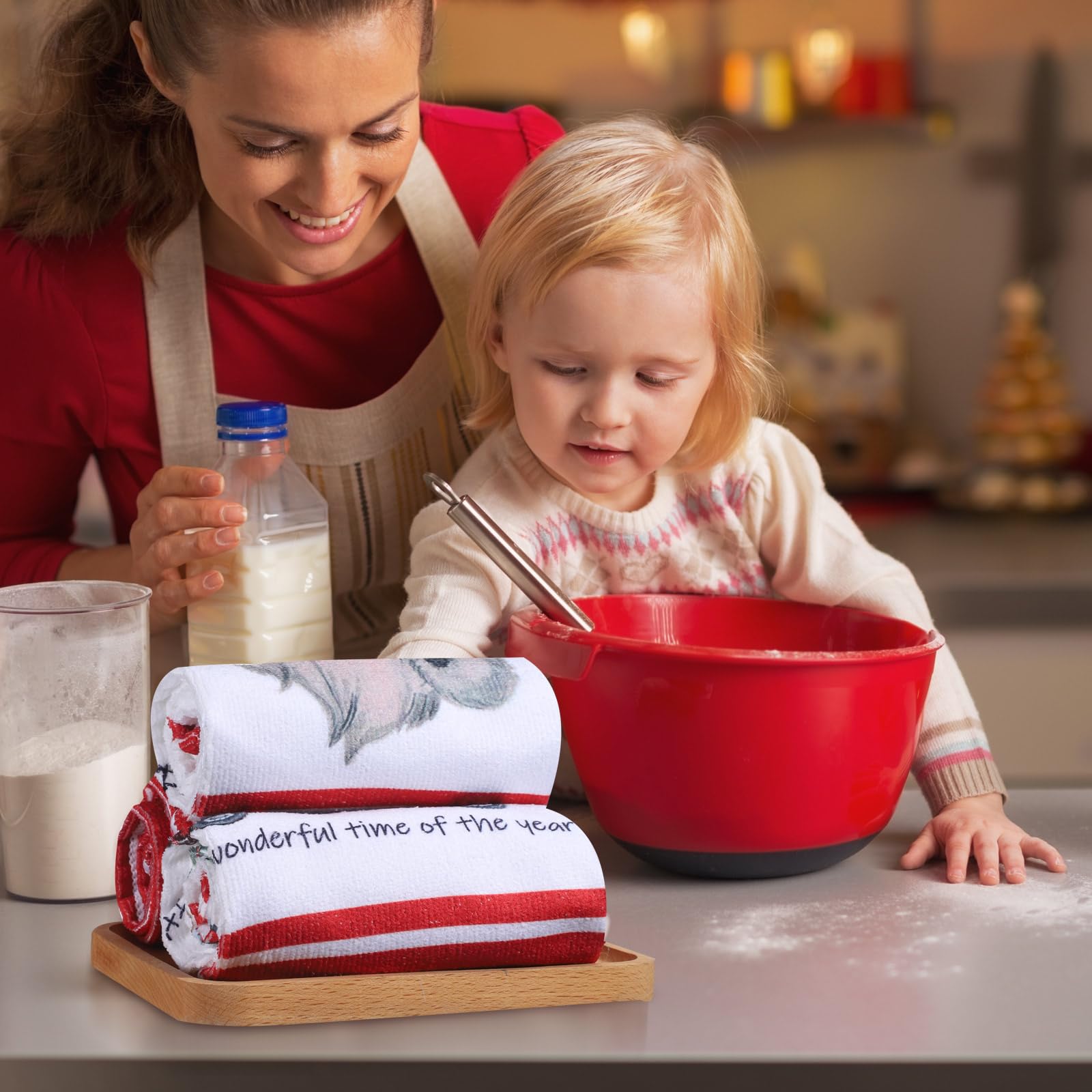 Toallas Oudain para colgar en la cocina, decorativas y prácticas para uso diario.