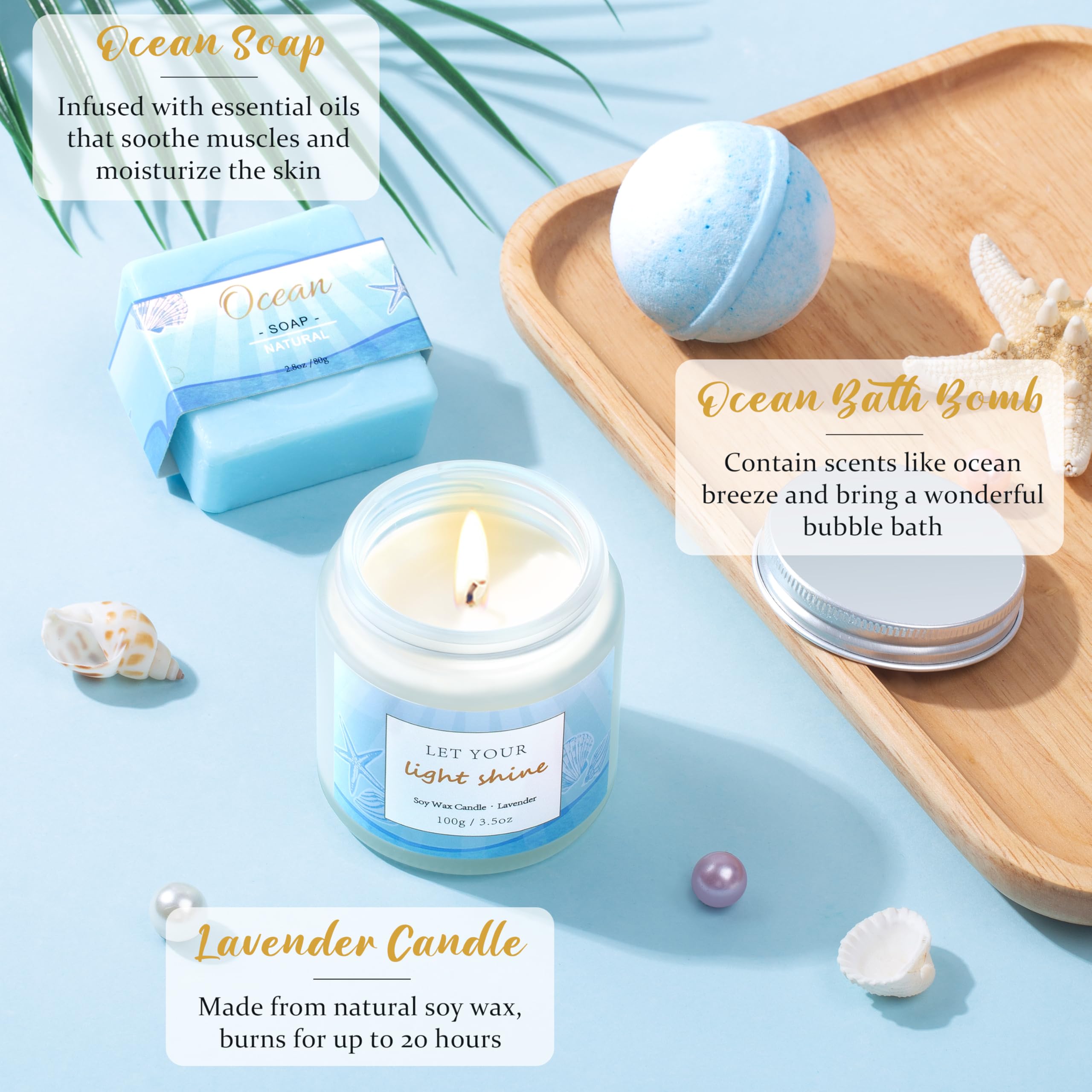 Bombas de baño de Oufrenn para una experiencia spa en casa