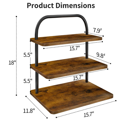 OugeWood Cupcake Stand capacidad para 50 cupcakes en tres niveles