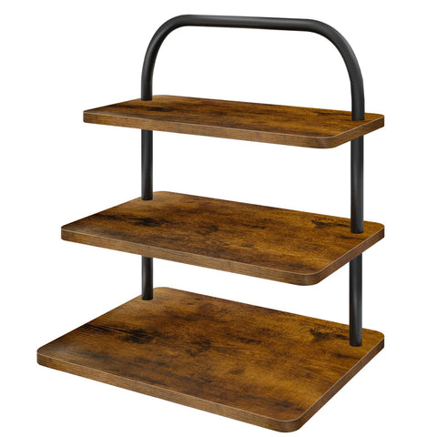 OugeWood Cupcake Stand tres-niveles: exhibición elegante para 50 cupcakes