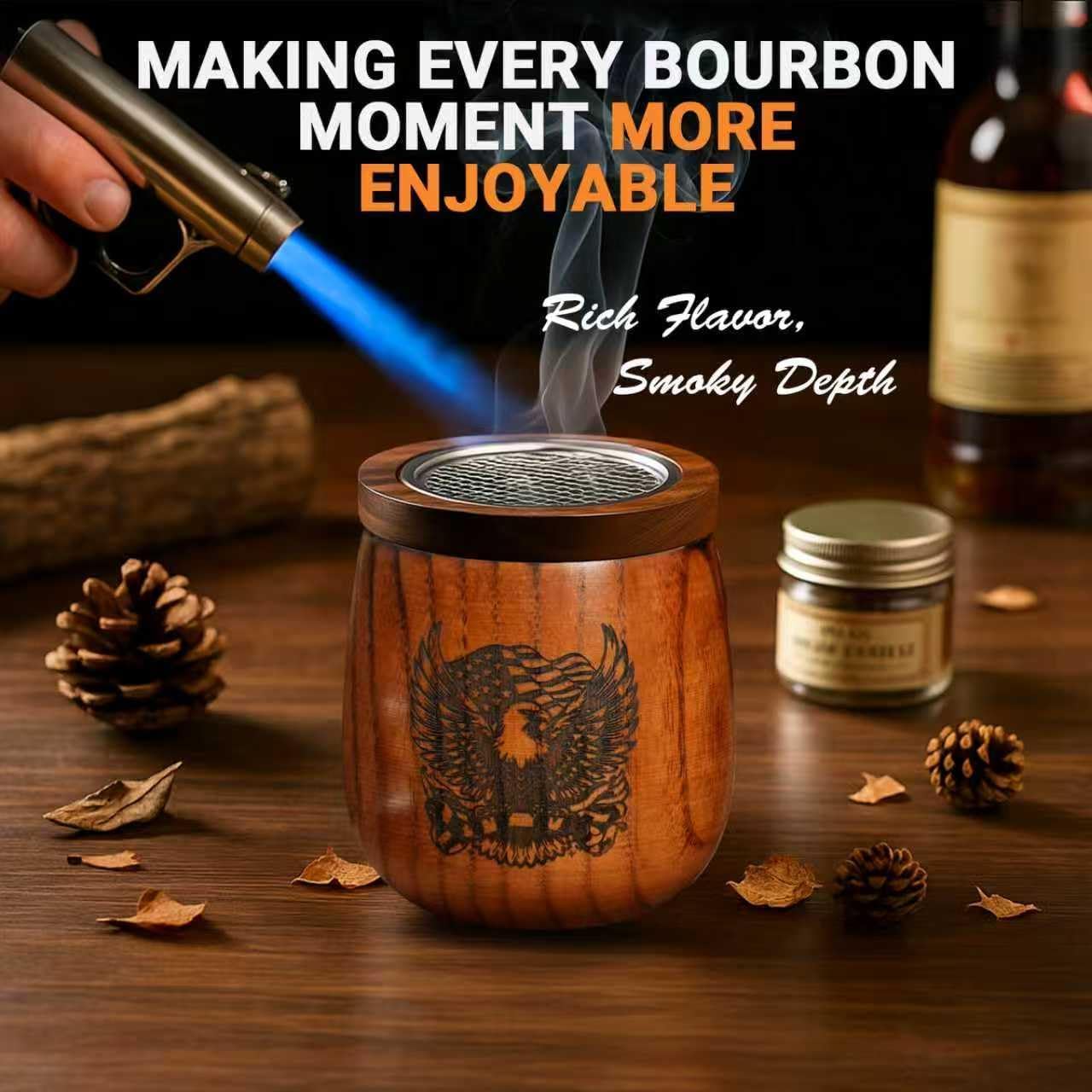OUHT juego de 2 vasos, regalo listo para amantes del whisky.