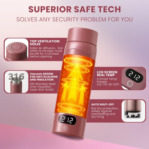 Pantalla de cristal líquido de OULONGER muestra temperaturas para bebidas.