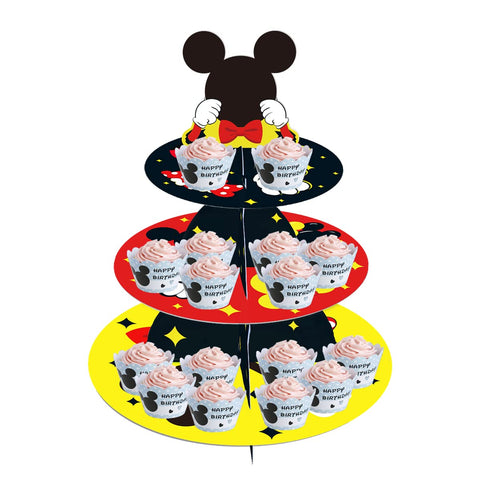 Base torre OULUN para magdalenas 3 niveles, ideal para exhibir dulces.