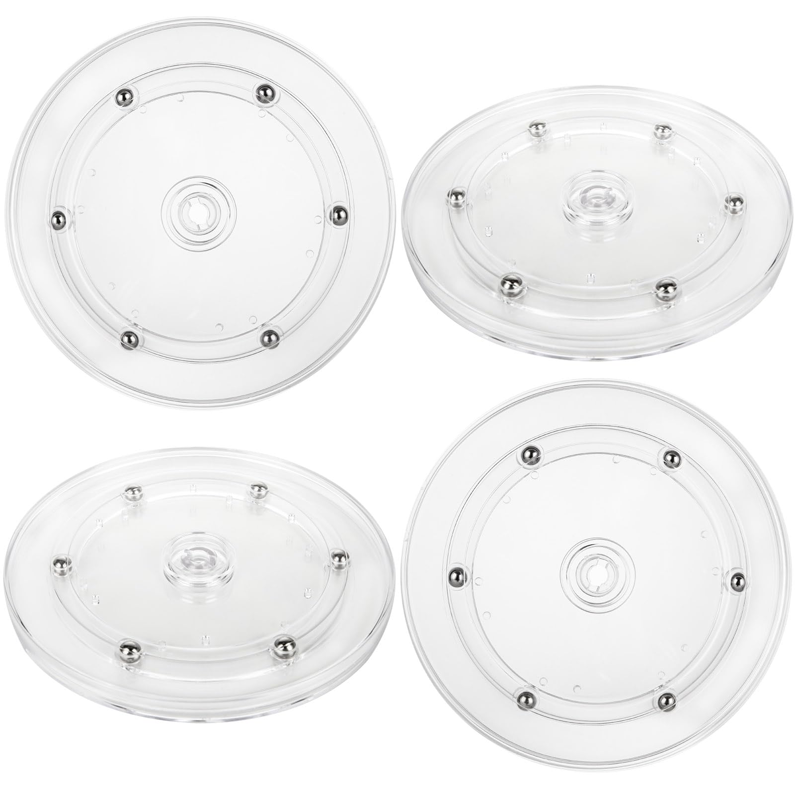 Oungy bandeja giratoria acrílica transparente de 6 pulgadas para ordenar especias.