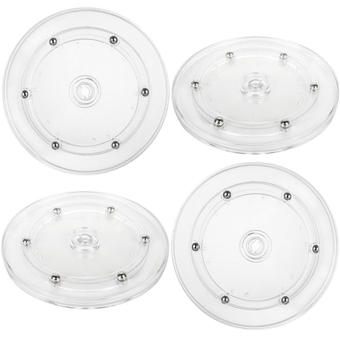 Oungy bandeja giratoria acrílica transparente de 6 pulgadas para ordenar especias.