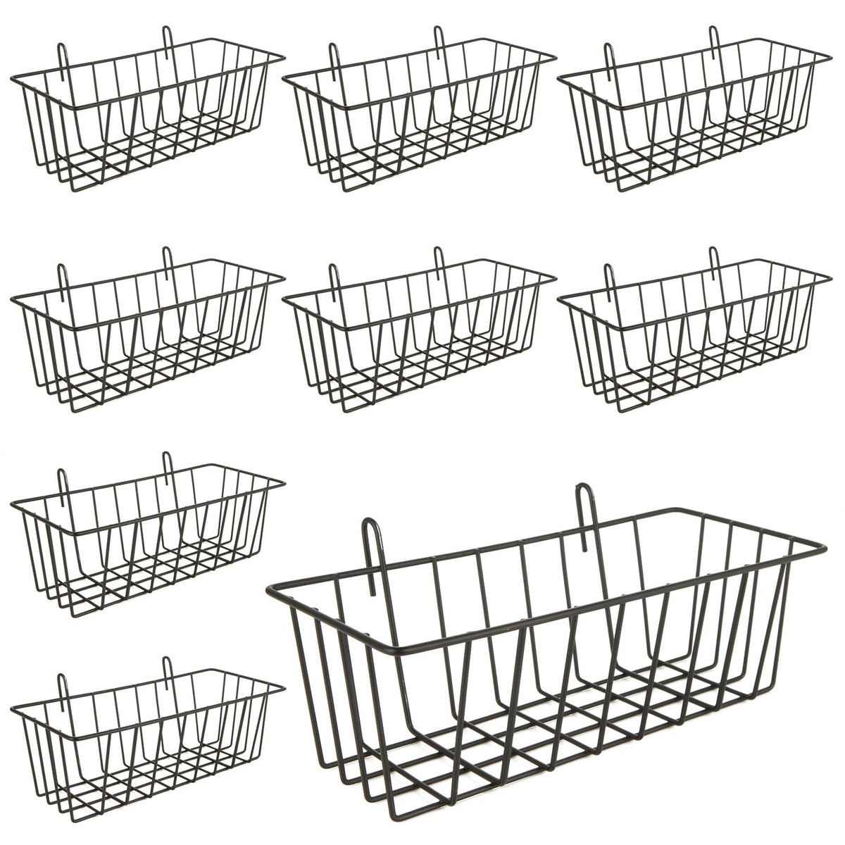 Oungy canastas de malla para pared, 10 piezas, ideal para ordenar la cocina y el baño.