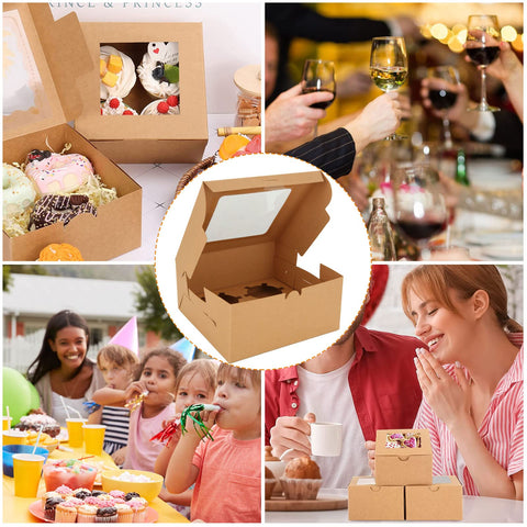 Conjunto de 100 cajas para cupcakes facilita la gestión de inventario.