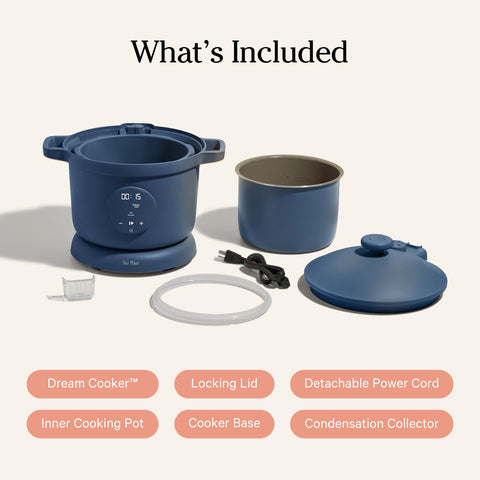 Our Place Dream Cooker diseño apto para mostrador y porciones familiares.