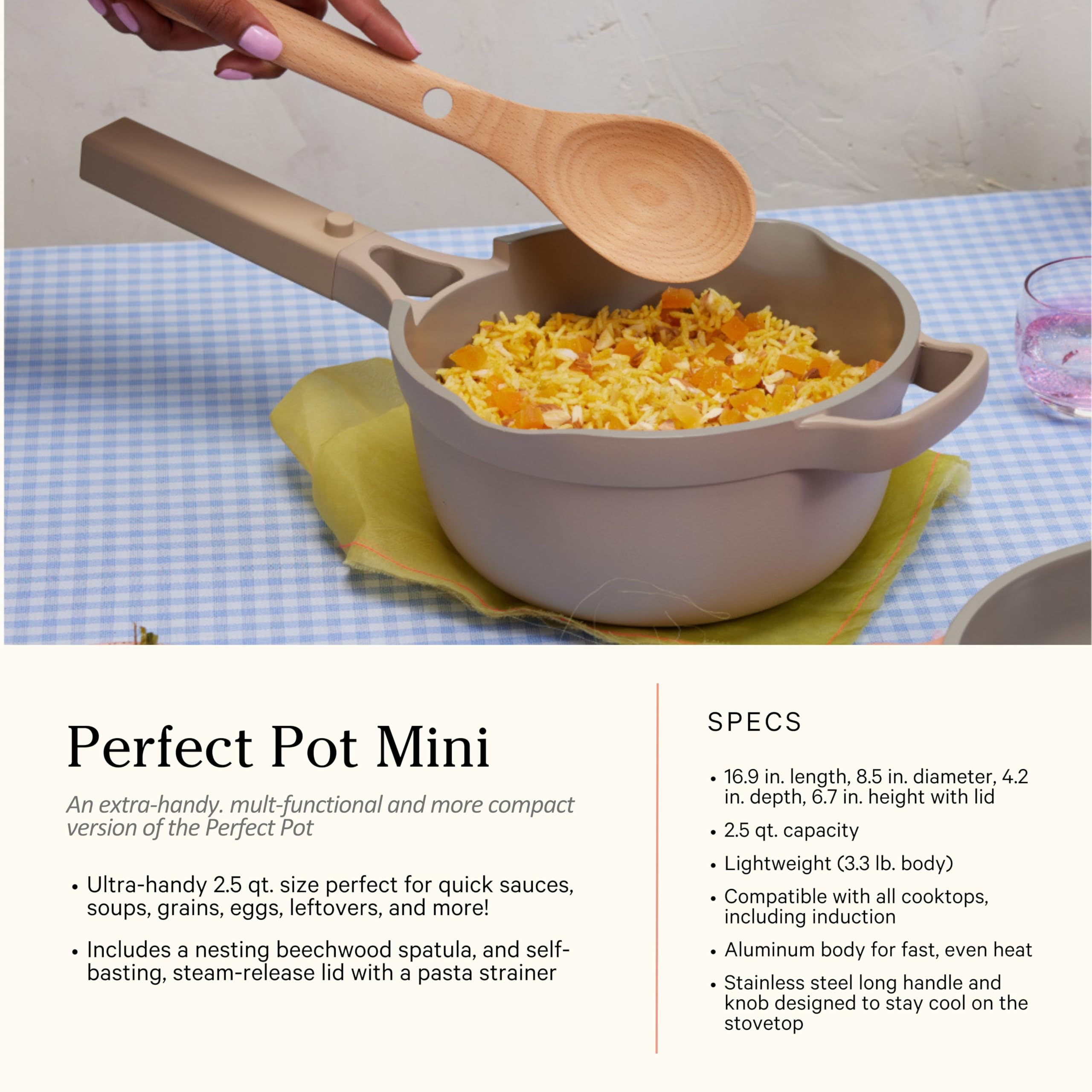 Mangos resistentes al calor para seguridad durante la cocción.