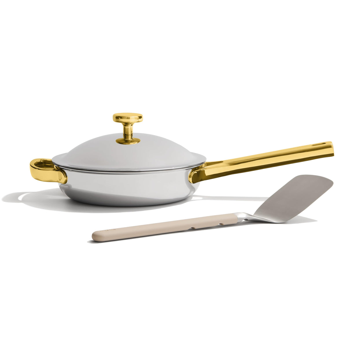 Our Place Mini Titanium Always Pan Pro interior titanio antiadherente para cocinar de forma segura.
