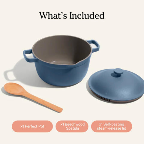 Our Place Perfect Pot, capacidad de 5.5 qt para comidas familiares
