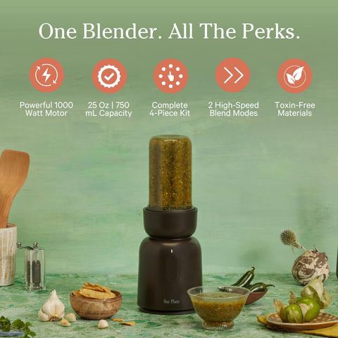 Our Place Splendor Blender con cuchillas afiladas para triturar hielo y vegetales