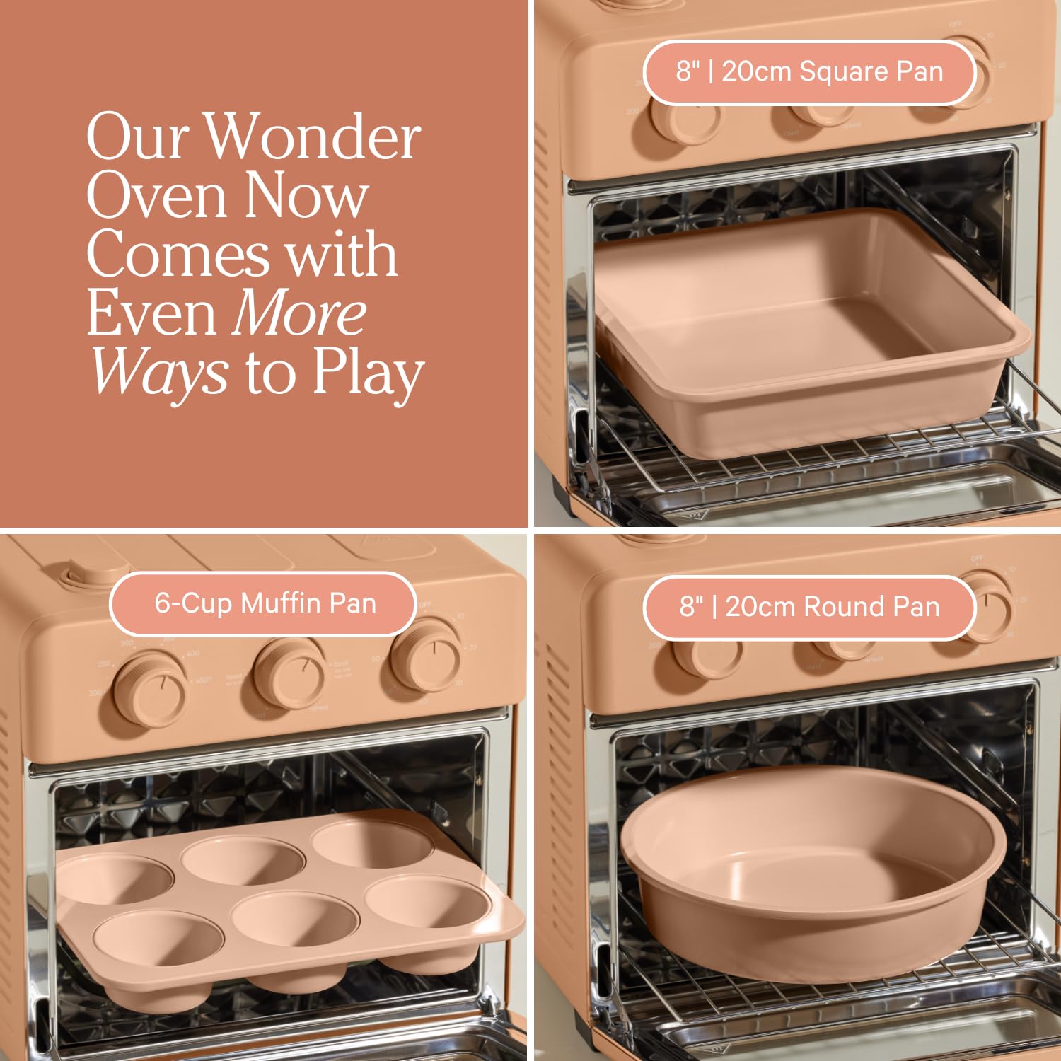 Our Place Wonder Oven pan cuadrado de 8 pulgadas para postres y comidas