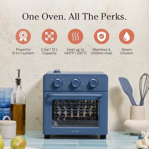 Our Place Wonder Oven interior con dos niveles para cocinar varios platillos