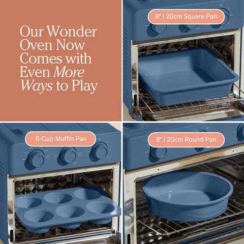 Our Place Wonder Oven: molde cuadrado de 8 pulgadas, cocción homogénea sin pegar.