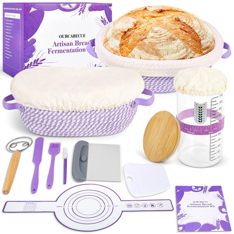 Frasco OURCABECUE de iniciador masa madre 41oz para conservar y alimentar tu masa madre.