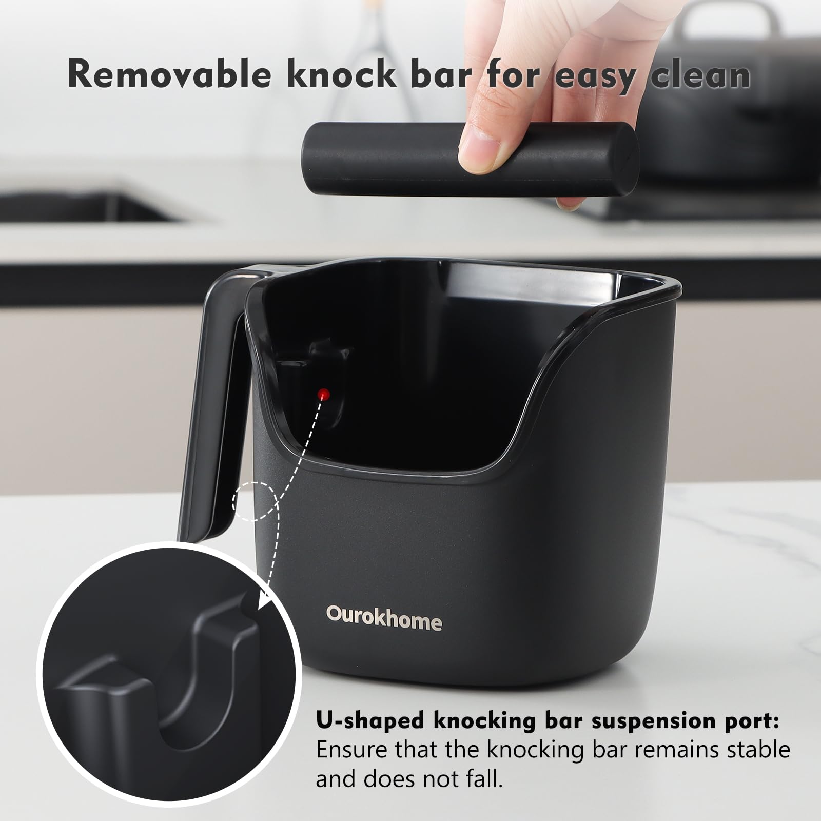 Ourokhome caja de posos gran capacidad para recoger posos.