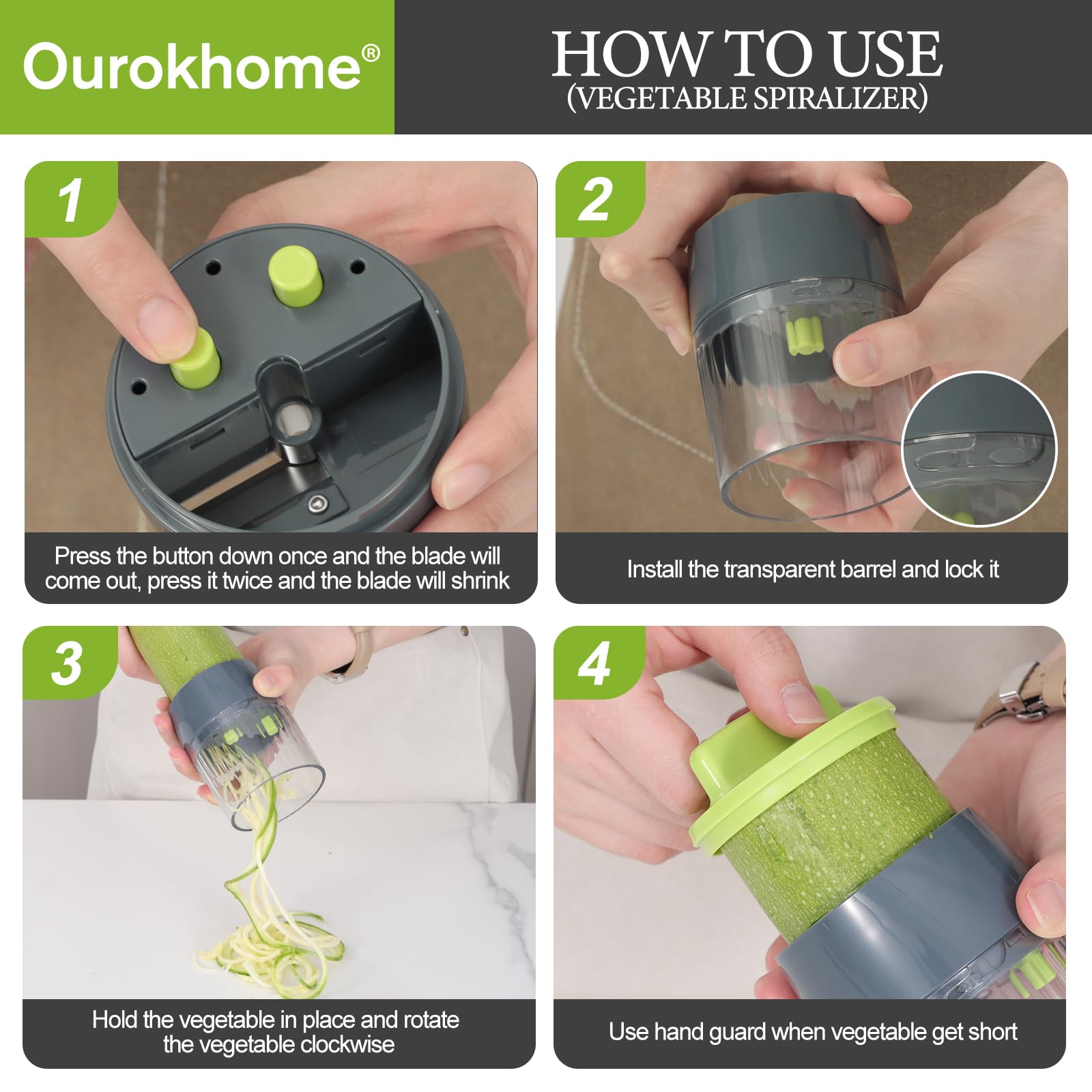 Ourokhome cepillo limpieza incluido facilita retirar residuos