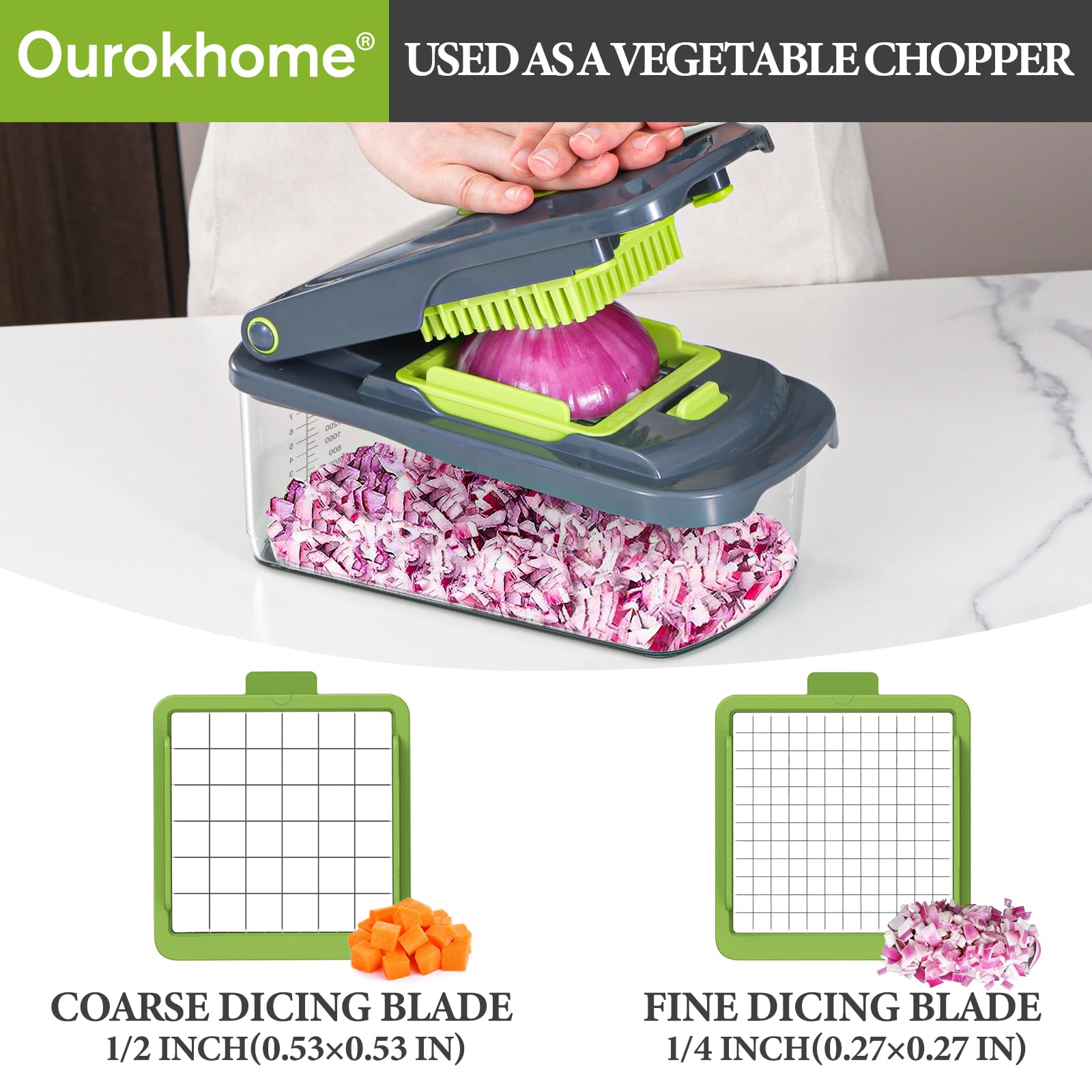 Ourokhome cortador verdura espiral 6 en 1 para fideos vegetales
