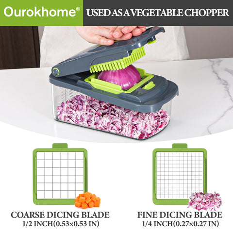 Ourokhome cortador verdura espiral 6 en 1 para fideos vegetales