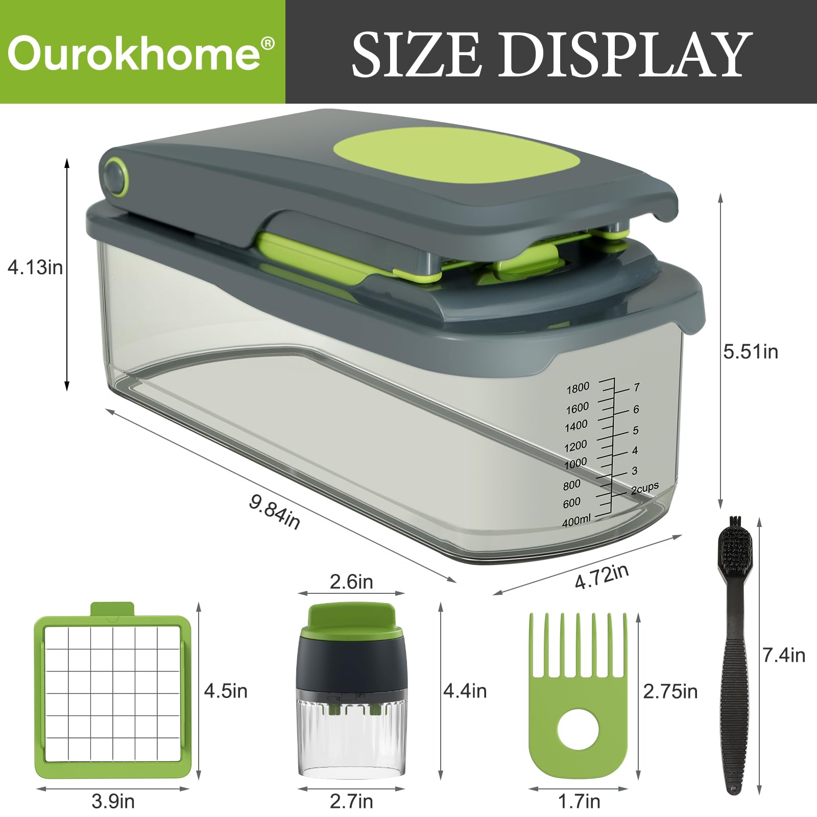 Ourokhome lavavajillas seguro para limpieza rápida de piezas