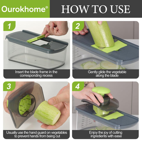 Recipiente de recolección 2 L Ourokhome para medir ingredientes.