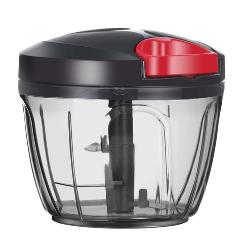 Ourokhome procesador de alimentos manual 650ml negro para troceos rápidos