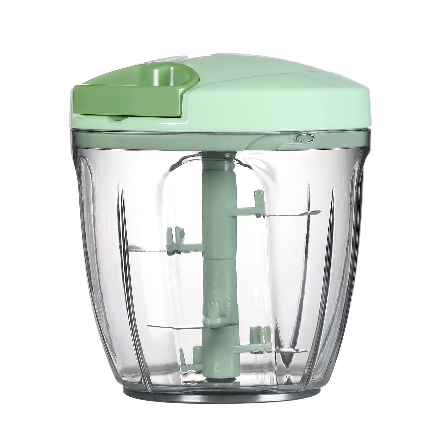Ourokhome procesador de alimentos manual, cap. 900 ml, facilita picar vegetales rápidamente.