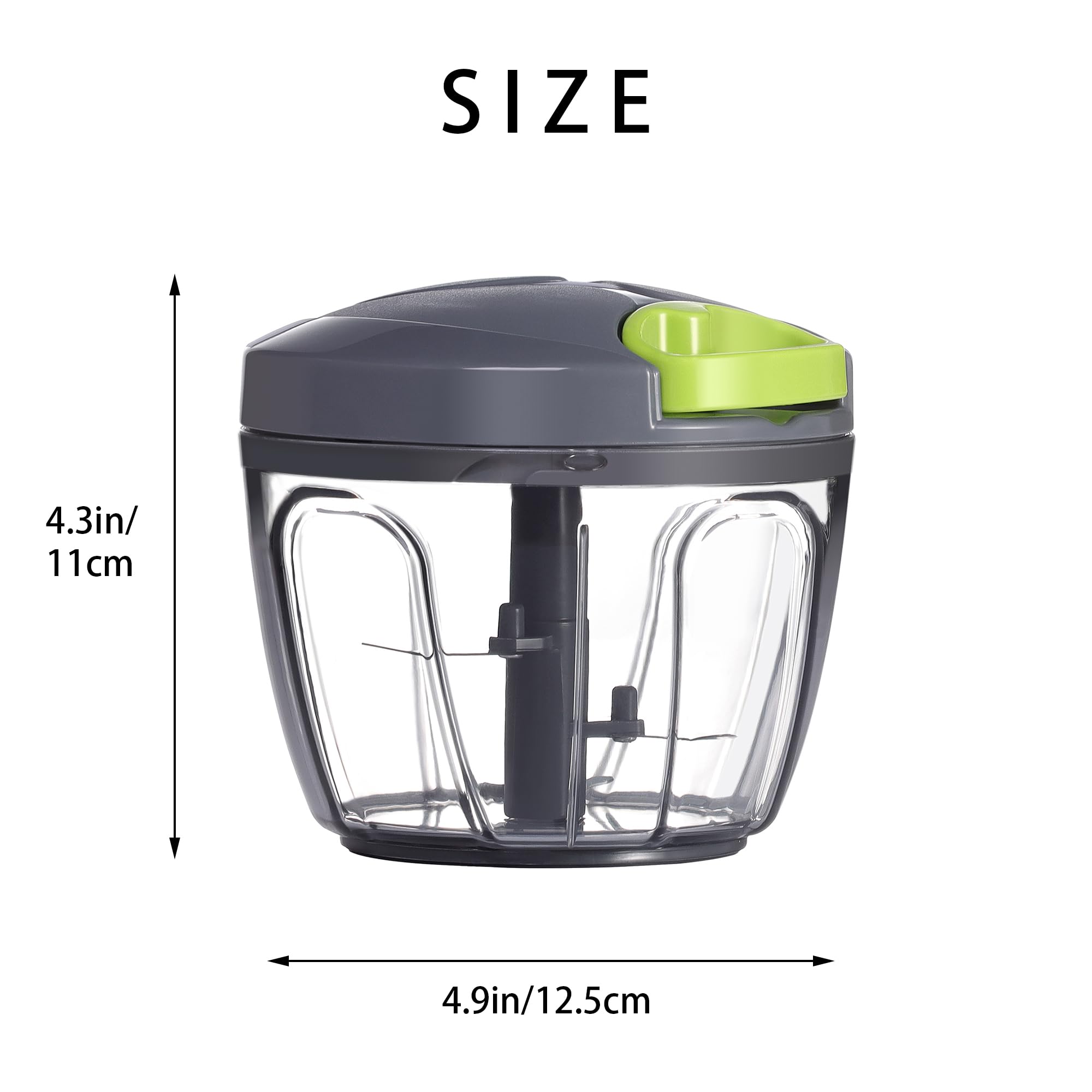 Ourokhome procesador manual diseño portátil, ideal para viaje y camping.