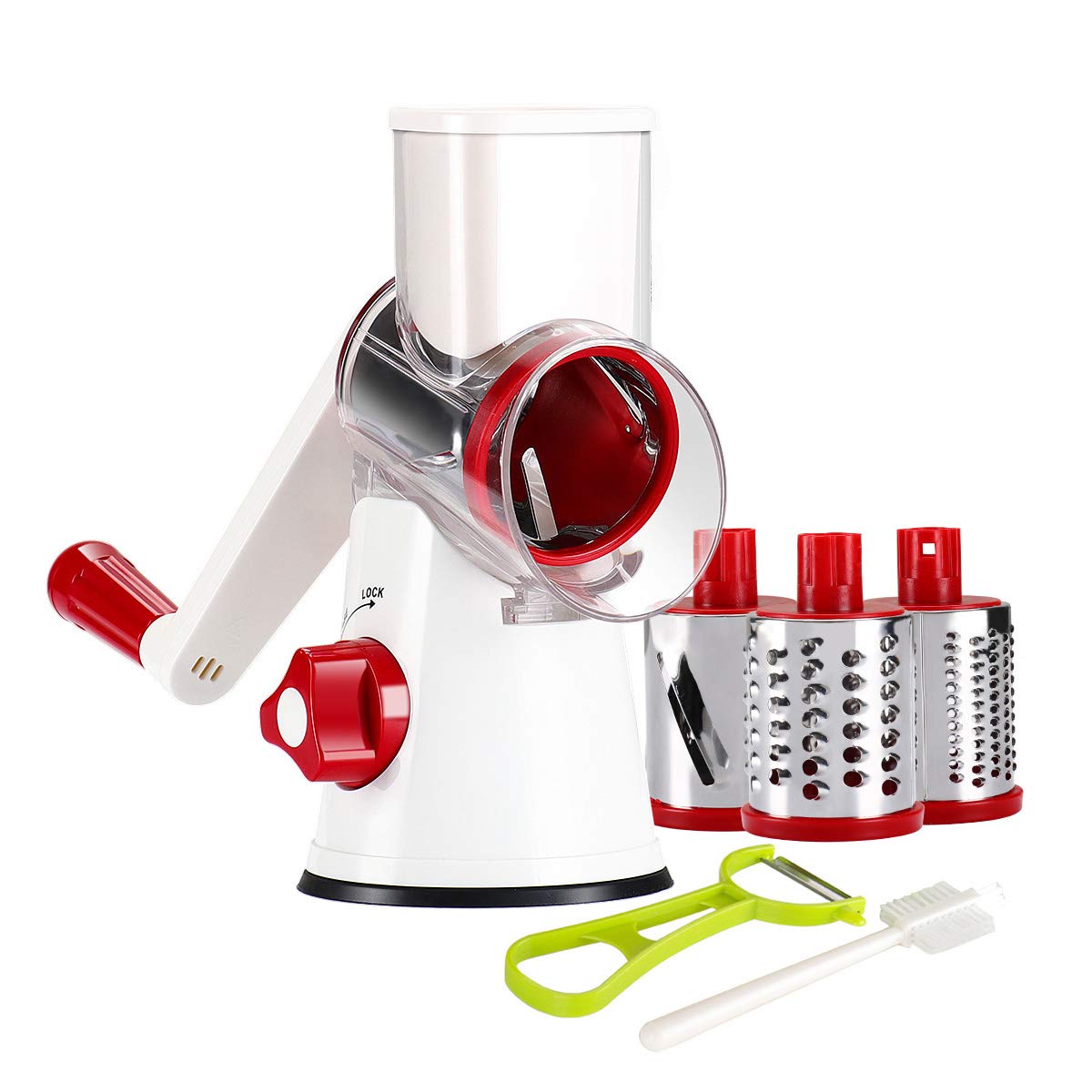 Ourokhome rallador de queso con manivela para quesos frescos en casa