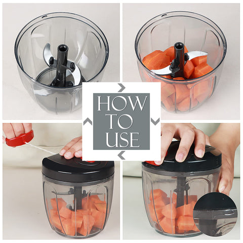 Ourokhome fácil de usar con vegetales, frutas y nueces para ensaladas