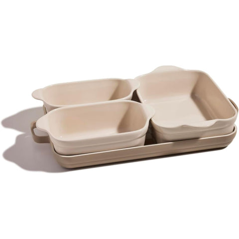 Our Place Bakeware Set plancha-estufa cerámica, dorado uniforme para desayunos y comidas.