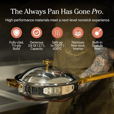 Our Place Titanium Pro Always Pan Pro sarten-salteo: ideal para saltear verduras.