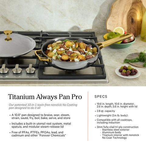 Our Place Titanium Pro olla sopa: tamaño versátil para caldos y guisos.