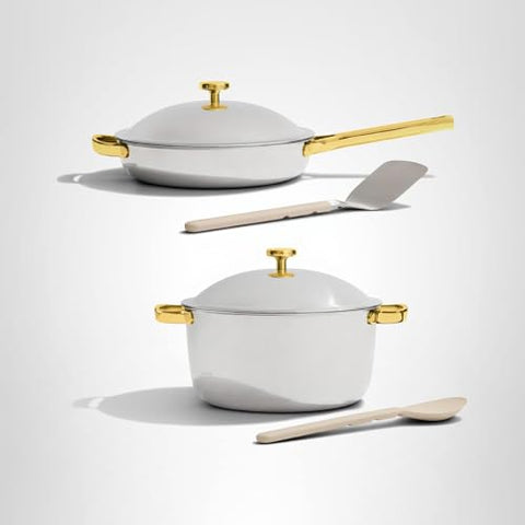 Our Place Titanium Pro Perfect Pot Pro horno-seguro: resiste altas temperaturas para versatilidad.