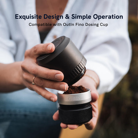 Uso doméstico de OutIn Nano para espresso con crema estable.