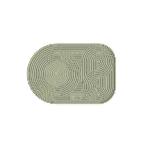OutIn tapete de silicona para café, superficie impermeable y plegable para mesa limpia.