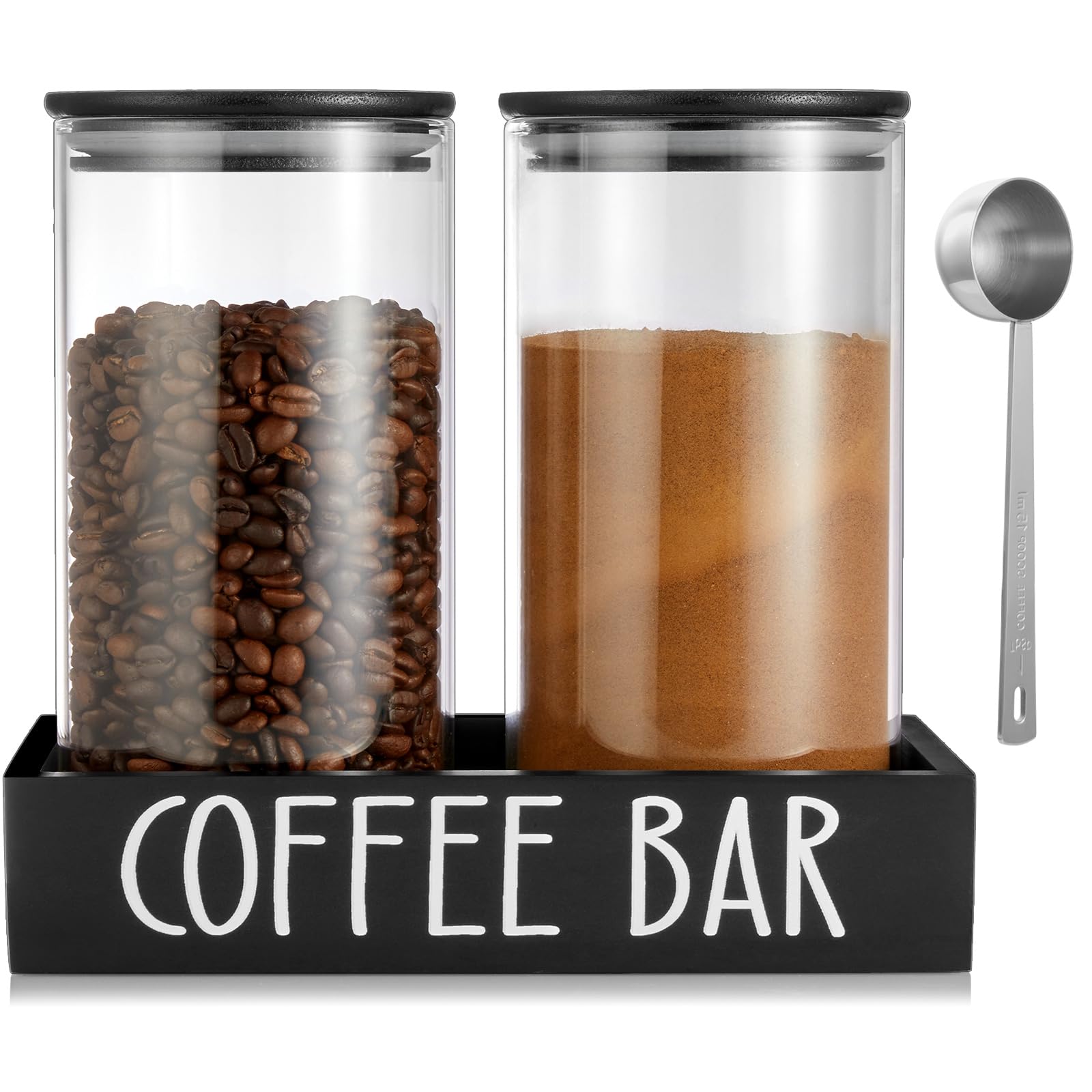 Frascos OUTNILI para café de 45 onzas, dos unidades, ideal para organización.
