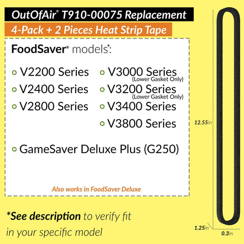OutOfAir FoodSaver junta de espuma inferior para mejorar el sellado