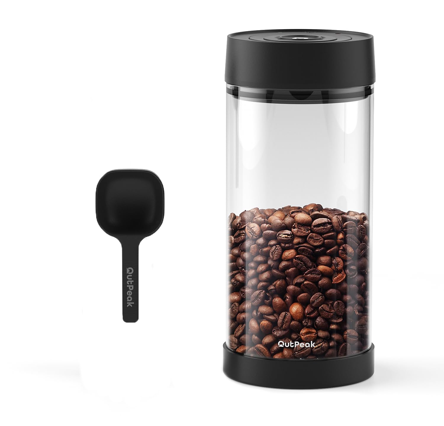 OUTPEAK Neo 2025 contenedor cafe vidrio, mantiene granos frescos y aromáticos