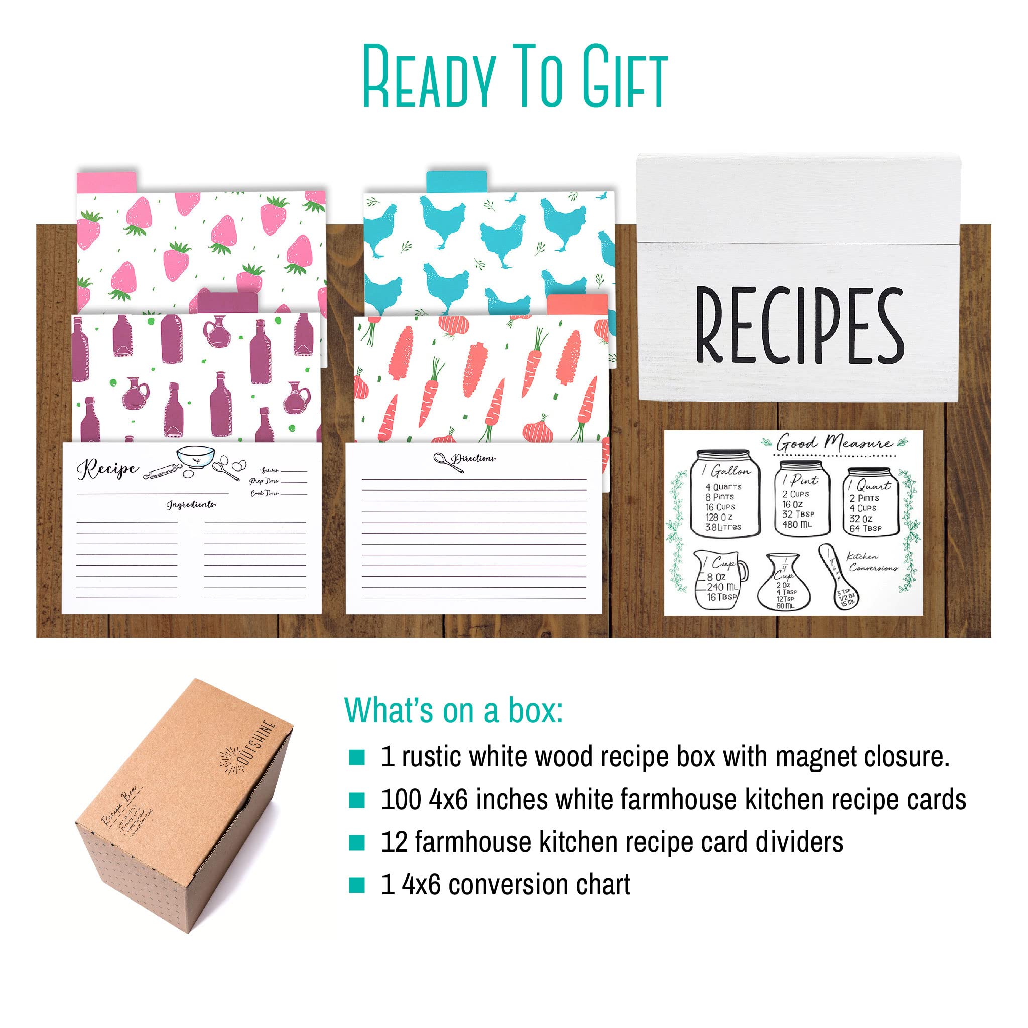 OUTSHINE: tarjetas de recetas incluidas para empezar a organizar sin esperar