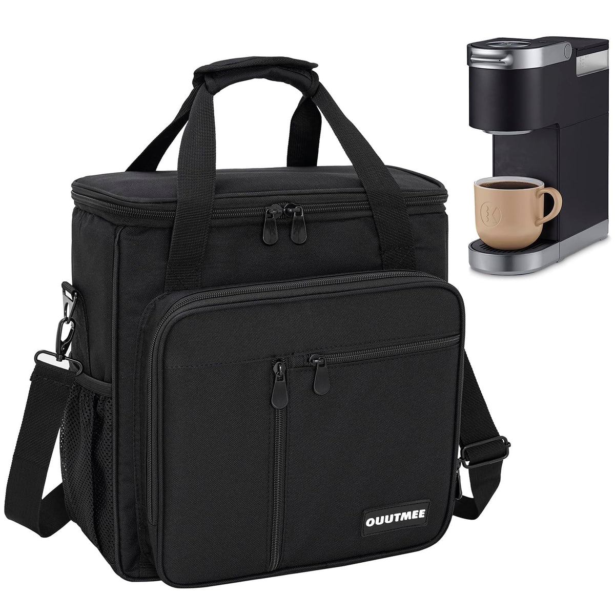 OUUTMEE bolsa de cafetera compatible con Keurig K-Mini, transporte seguro en viaje