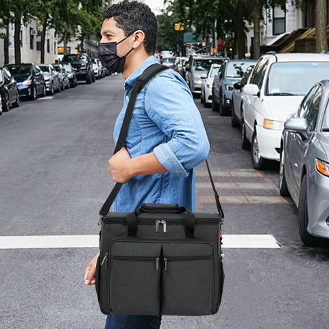 OUUTMEE bolsa bartender con bolsillo trasero para portátil