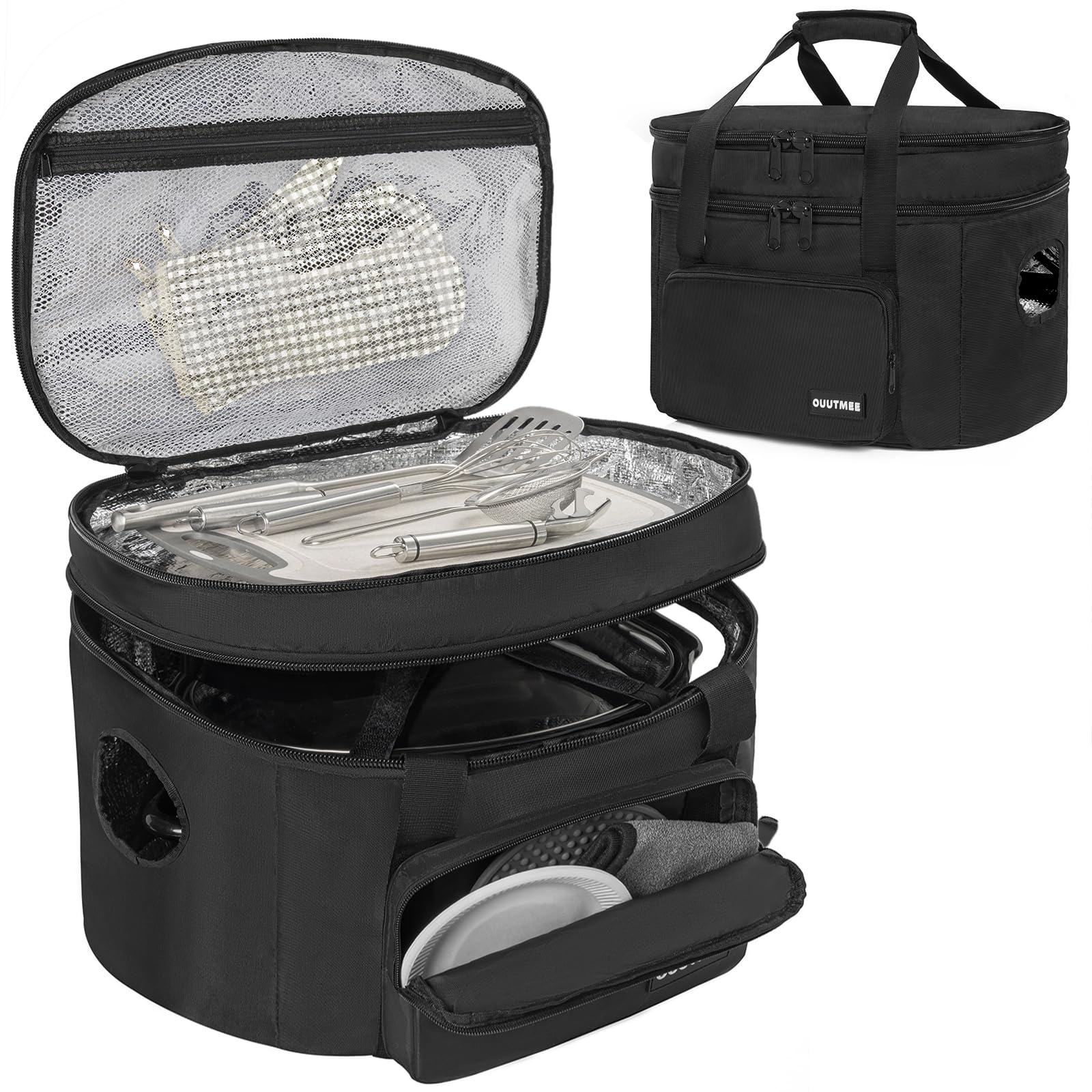 OUUTMEE bolsa-viaje-olla-lenta: transporte seguro y limpio para olla lenta.