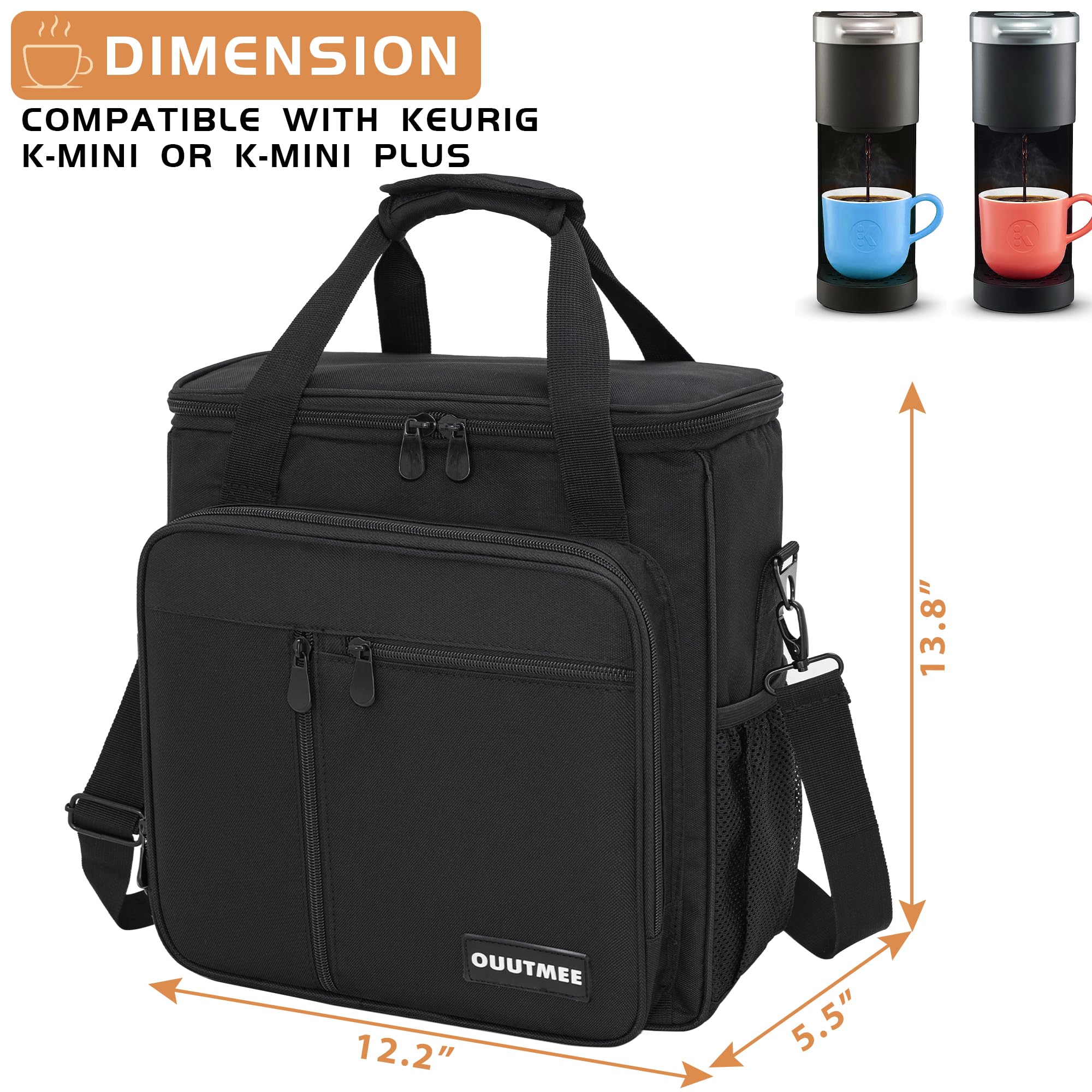 OUUTMEE material impermeable y acolchado que protege la cafetera