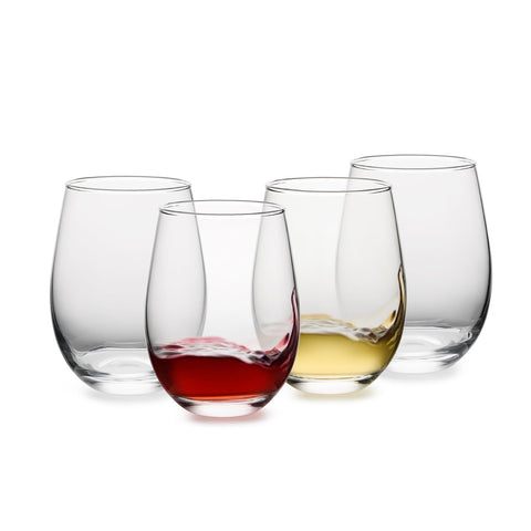 OUWO copas vino sin tallo 18 oz, diseñadas para degustar tintos y blancos.
