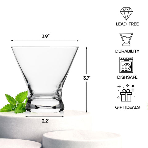 OUWO martini 8oz ideal para cocteles variados.