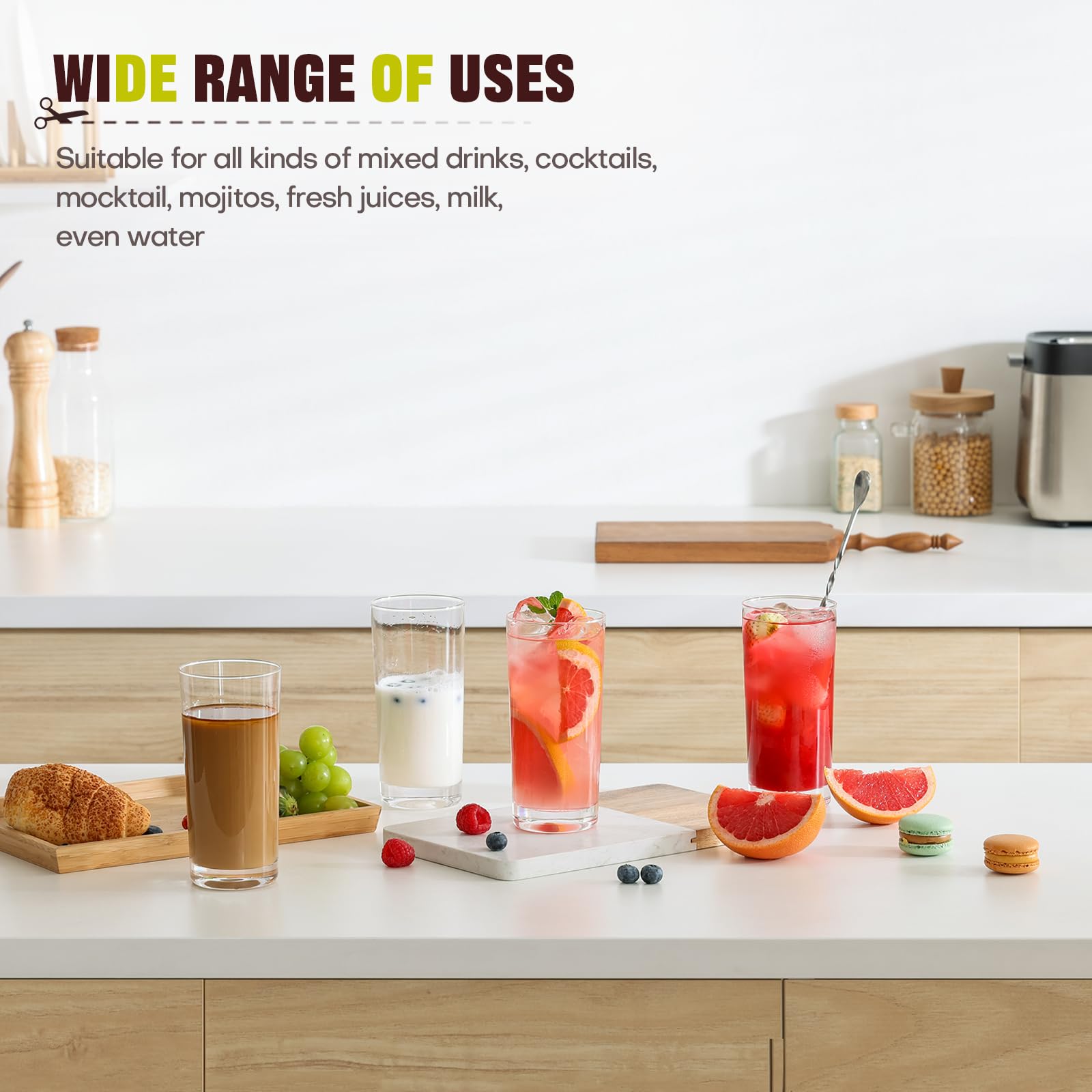 Vaso alto OUWO para Collins, forma ideal