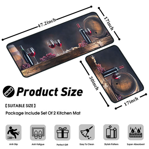OUXIOAZ alfombra cocina absorbente microfibra ideal para derrames y limpieza rápida.